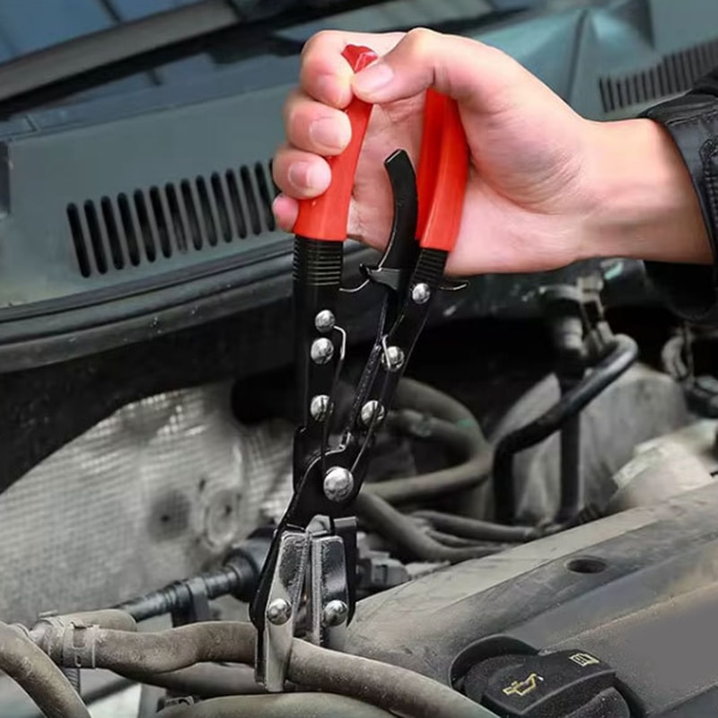 Hose Clamp Pliers Automotive Oil Cutting Tools Ratchet Pliers For Repairs 2