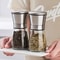 Stainless Steel Glass Pepper Grinder Salt And Pepper Mill Manual Spice Grinder For Kitchen Gadgets 2