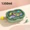 Children Bento Box Plastic Large Capacity Lunch Box With Soup Bowl And Spoon School Picnic Compartm 2