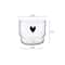 Happy Heart Glass Mug Transparent Heat Resistant Tea Coffee Milk Cups 3
