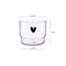 Happy Heart Glass Mug Transparent Heat Resistant Tea Coffee Milk Cups 3