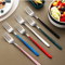 Portable Cutlery Set With Box Stainless Steel Dinner Knife Fork Spoon Chopsticks Fourpiece Tablewar 1