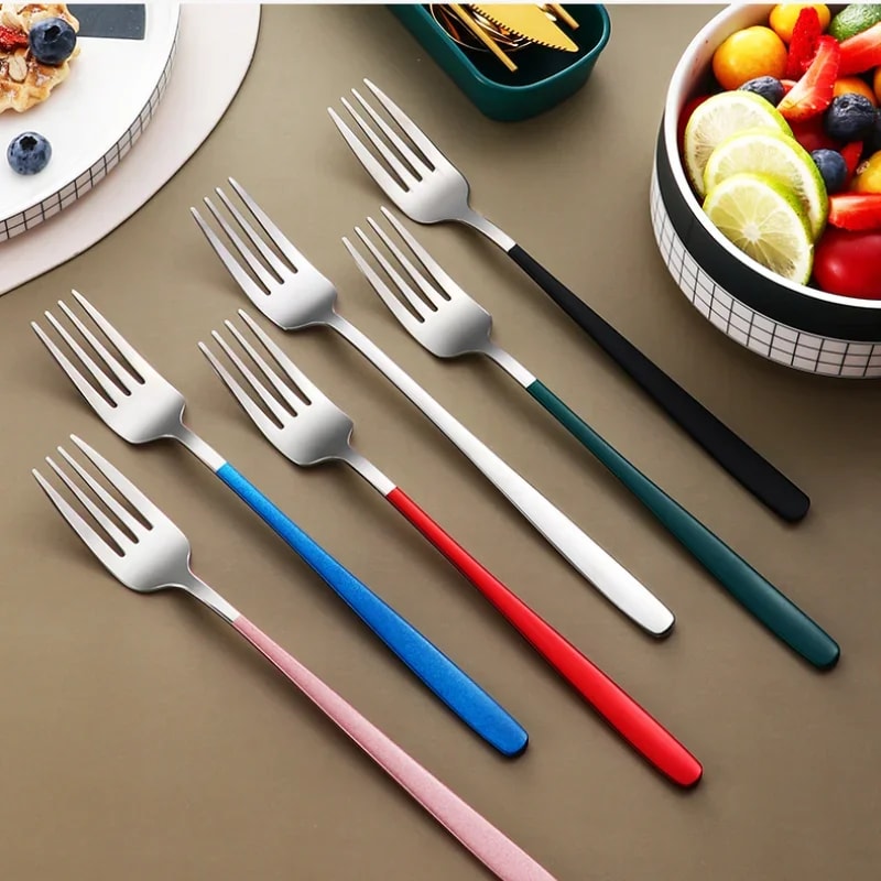 Portable Cutlery Set With Box Stainless Steel Dinner Knife Fork Spoon Chopsticks Fourpiece Tablewar 1