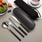Portable Cutlery Set With Box Stainless Steel Dinner Knife Fork Spoon Chopsticks Fourpiece Tablewar 2