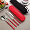 Portable Cutlery Set With Box Stainless Steel Dinner Knife Fork Spoon Chopsticks Fourpiece Tablewar 4