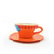 Creative Hat Shaped Cartoon Coffee Cup And Saucer Anime Chopper Ace Sabo Ceramic Mug Gift Dessert P 2