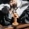 Holy Cross Wood Crucifix Statue Jesus Wall Wooden Religious Christian Table Ornament Gifts 1