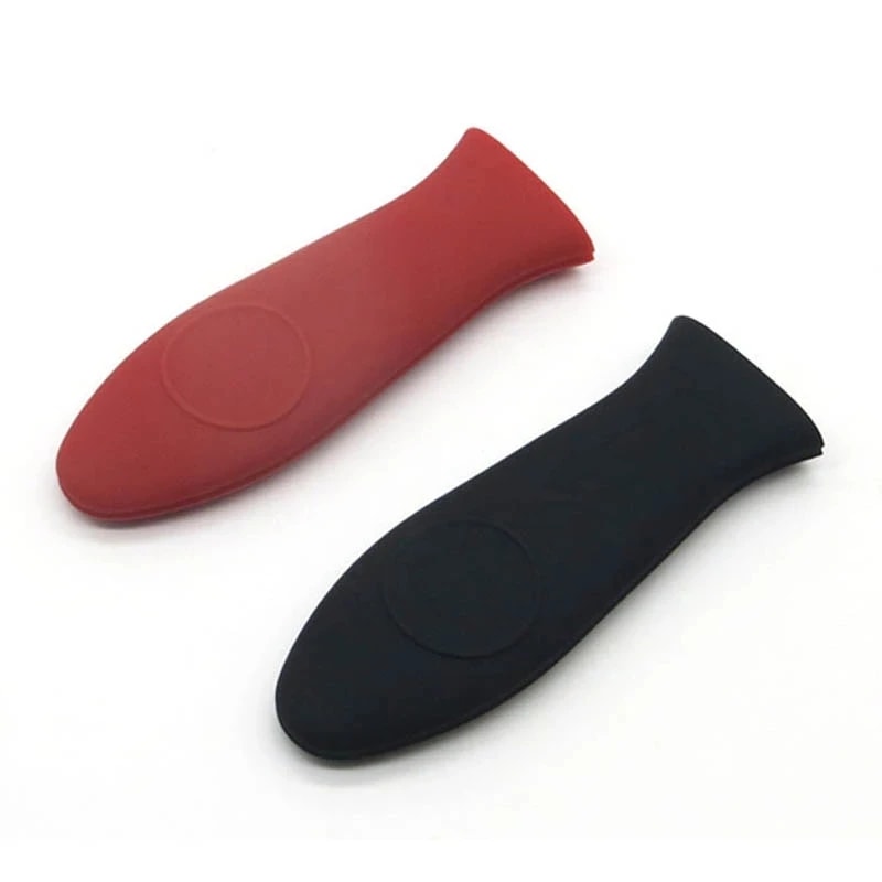 Heat Resistant Silicone Pot Handle Sleeve AntiSlip Cast Iron Cookware Handle Protection 1