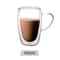 Double Layer Transparent Glass Cup HeatResistant Coffee Cup With Handle High Borosilicate Glass Rou 3