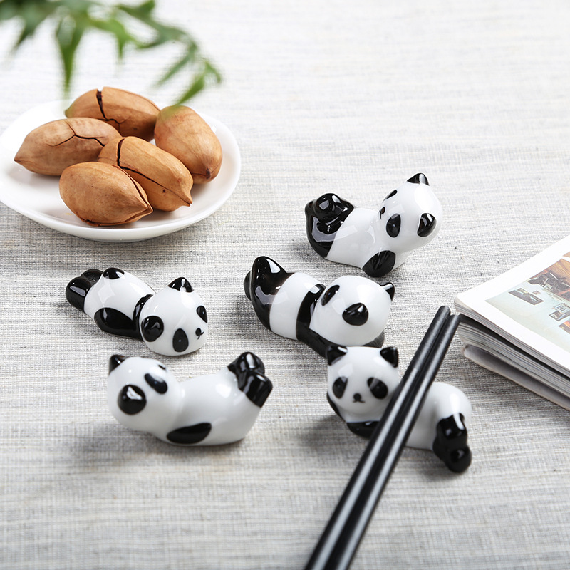 Creative Ceramic Chopsticks Holder Dining Table Decors Small Ornaments Hotel Restaurant Table Pen S 0