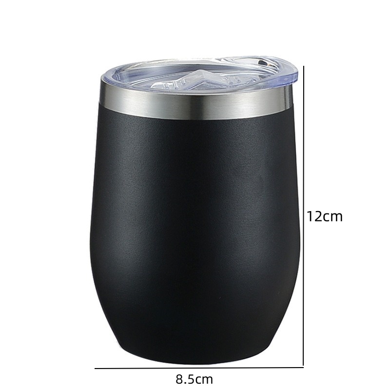 Stainless Steel Eggshell Cup Thermos Bottle Portable Coffee Cups Water Bottle For Office School Tra 5