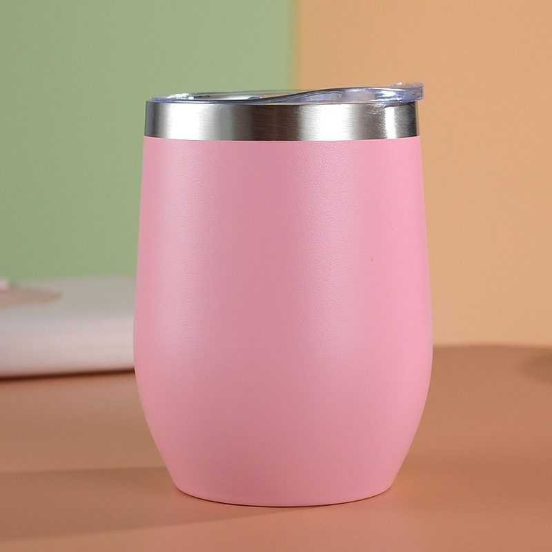 Stainless Steel Eggshell Cup Thermos Bottle Portable Coffee Cups Water Bottle For Office School Tra 4