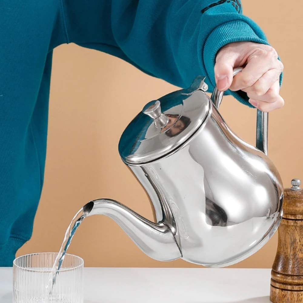 Multiuse Stainless Steel Oil Pot With Leak Mesh Thickened Kitchen Sauce And Vinegar Storage Tank 0