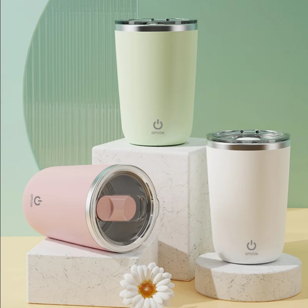 Rechargeable Automatic Coffee Stirring Mug Lazy Rotating Magnetic Stirring Cup Stainless Steel Milk 0