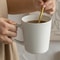 Nordic Style Milk Coffee Mug Embossment Ceramics Mug Practical Household Water Cup Striped Solid Co 0
