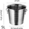 Portable Ice Chiller Cooler Stainless Steel Ice Bucket With Comfortable Handle Twoear Wine Tooling 2