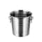 Portable Ice Chiller Cooler Stainless Steel Ice Bucket With Comfortable Handle Twoear Wine Tooling 4