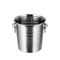 Portable Ice Chiller Cooler Stainless Steel Ice Bucket With Comfortable Handle Twoear Wine Tooling 4