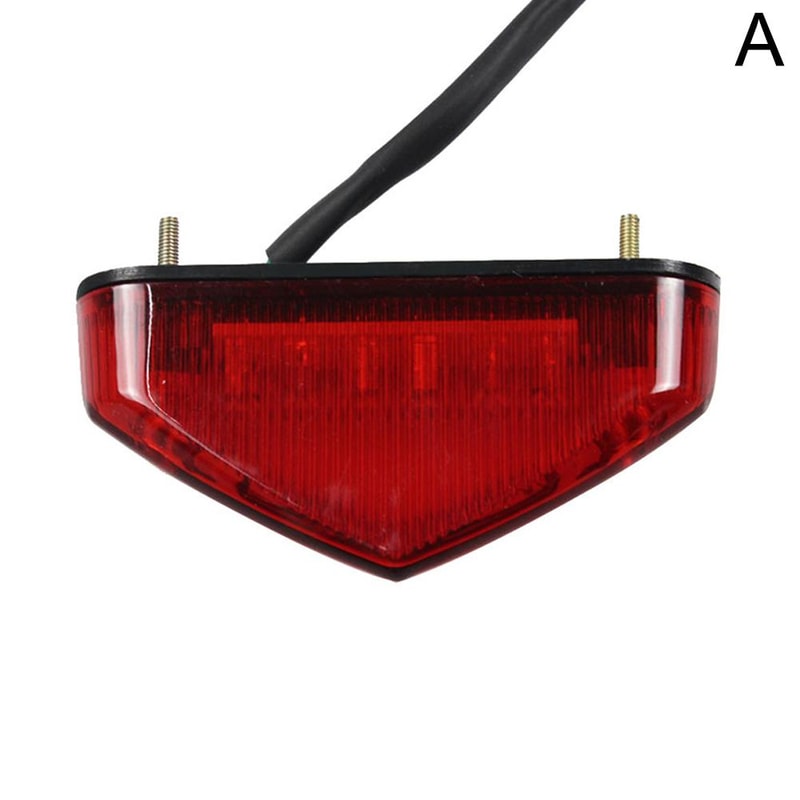 Rear Tail Light Lamp Motorcycle Brake Taillight Motor Stop Lights License Plate Light Parts 4