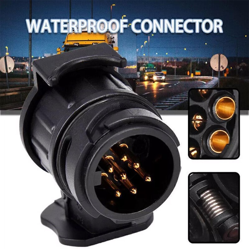 Electric Trailer Truck Towing Converter Tow Bar Plug Adaptor Socket Car Accessories 2