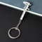 Movable Ruler Vernier Caliper Mini Metal Ruler Key Chain Creative Gift Tool 0
