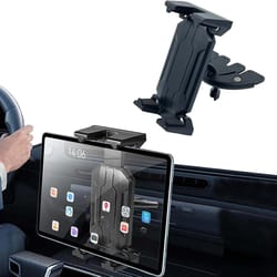 universal car tablet stand holder, smartphone mount, hands-free phone bracket for cd slot