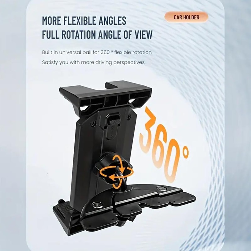 Universal Car Tablet Stand Holder Smartphone Mount HandsFree Phone Bracket For CD Slot 3