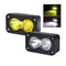 LED Pod Work Light For Motorcycle Truck Offroad Roof Luggage Rack Car Spotlight White Yellow 0
