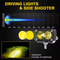 LED Pod Work Light For Motorcycle Truck Offroad Roof Luggage Rack Car Spotlight White Yellow 2