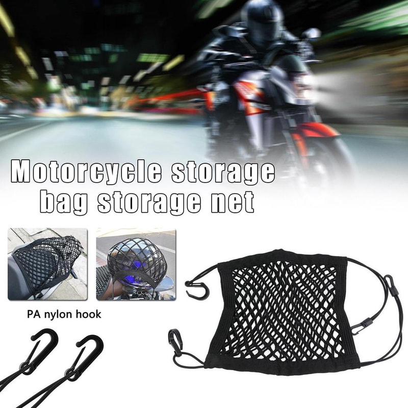 Scooter Mesh Fuel Tank Luggage Motorcycle Helmet Storage Trunk Bag 3