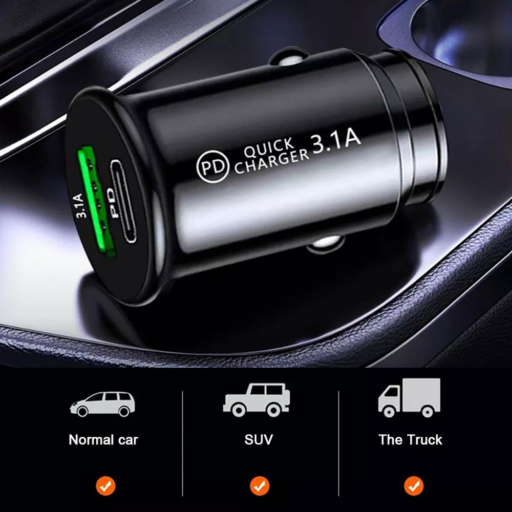 Fast Charging Car Adapter New USB Port Cigarette Socket For Lighter Car Accessories 2
