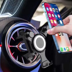 mobile phone car round air outlet holder, universal auto phone mount