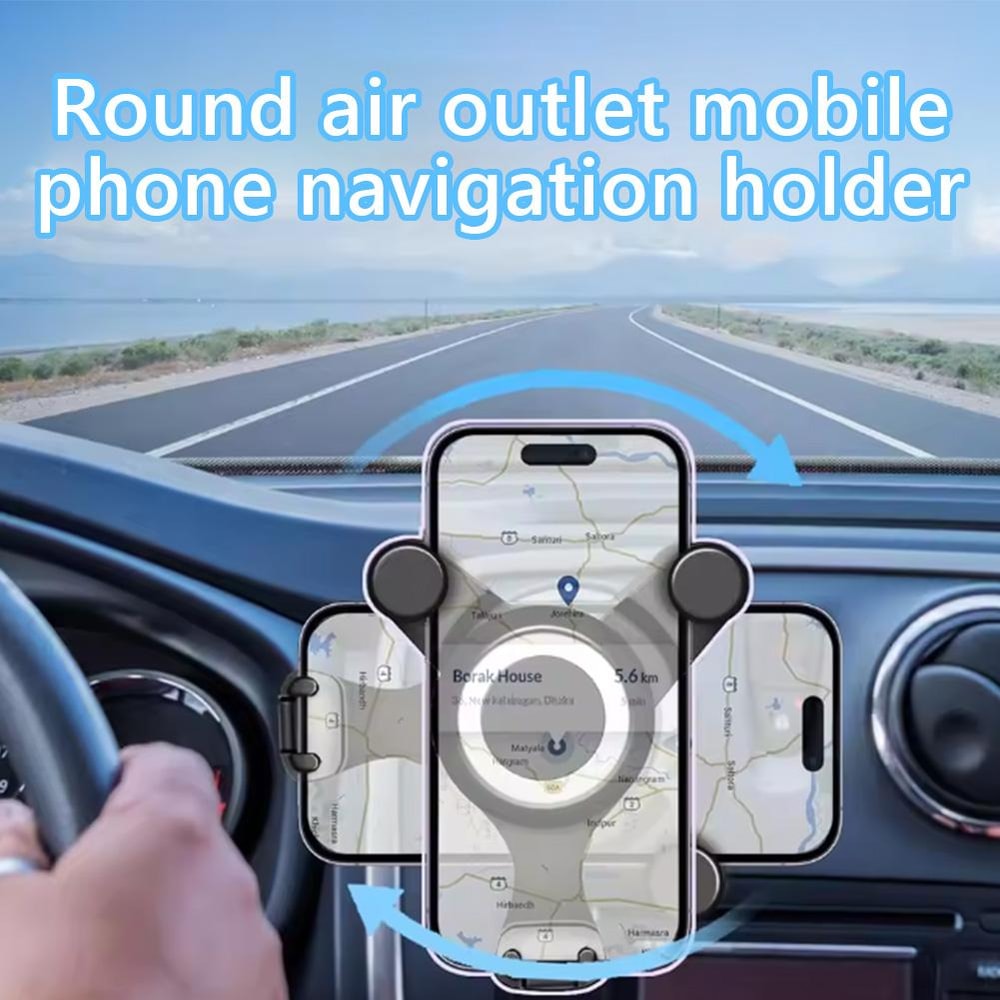 Mobile Phone Car Round Air Outlet Holder Universal Auto Phone Mount 4