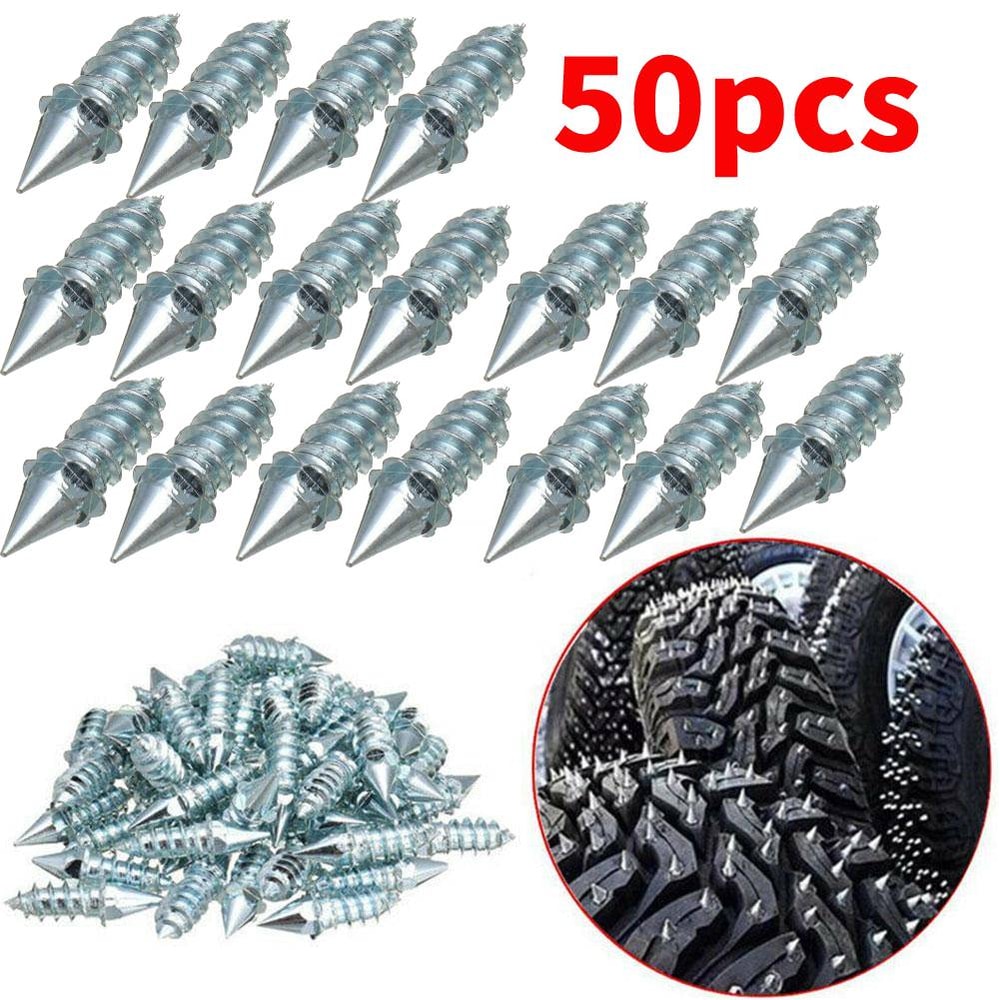 Universal Bike Truck Auto Snow Spikes Motorcycle Car Tire Anti Slip Studs Screws Winter Tyre Cleats 5