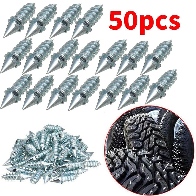 Universal Bike Truck Auto Snow Spikes Motorcycle Car Tire Anti Slip Studs Screws Winter Tyre Cleats 5