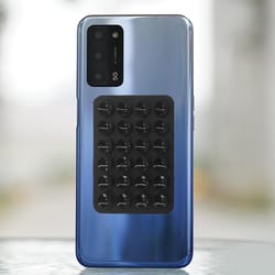 mobile phone fixture double side silicone suction pad, silicone rubber sucker pad for fixed surface