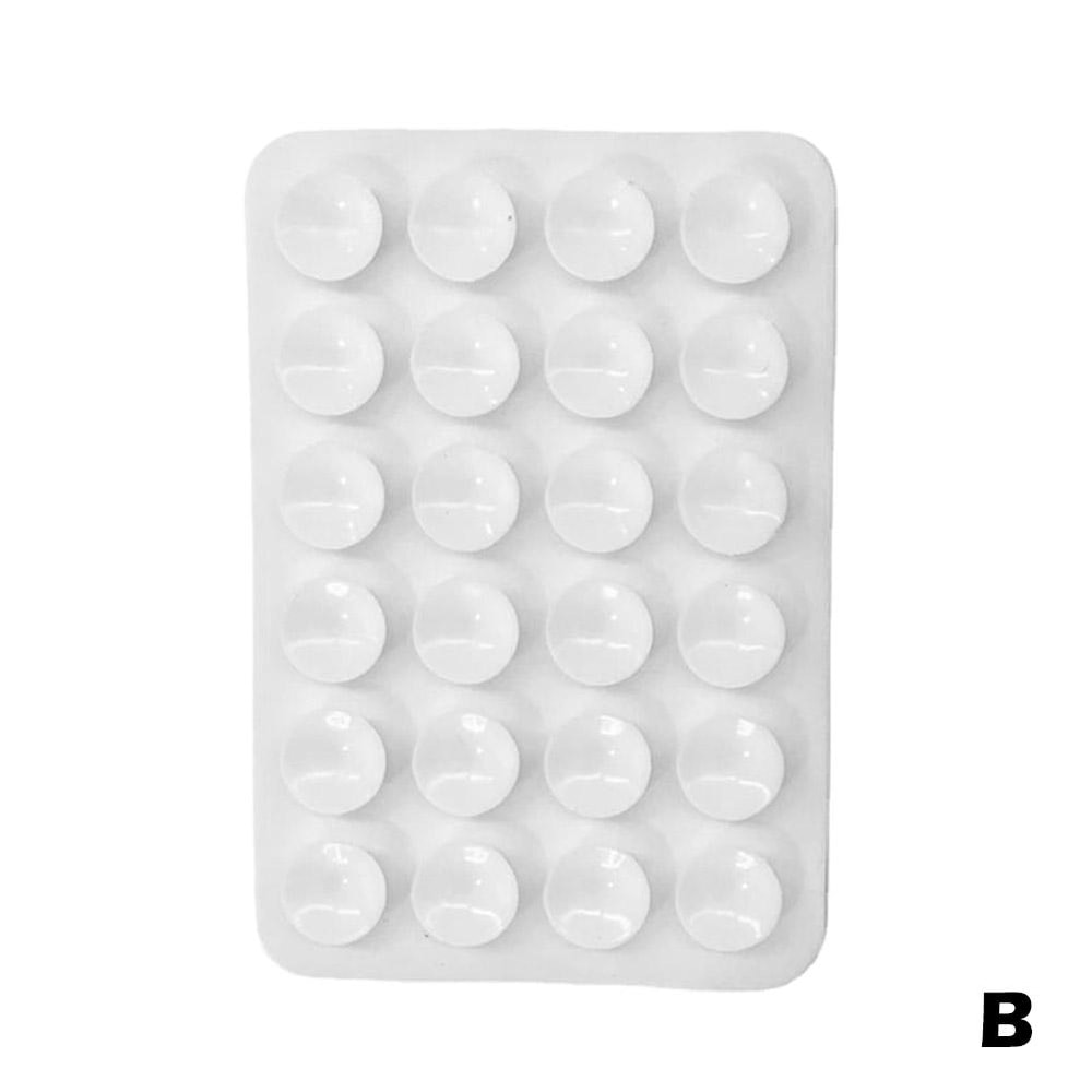 Mobile Phone Fixture Double Side Silicone Suction Pad Silicone Rubber Sucker Pad For Fixed Surface 4