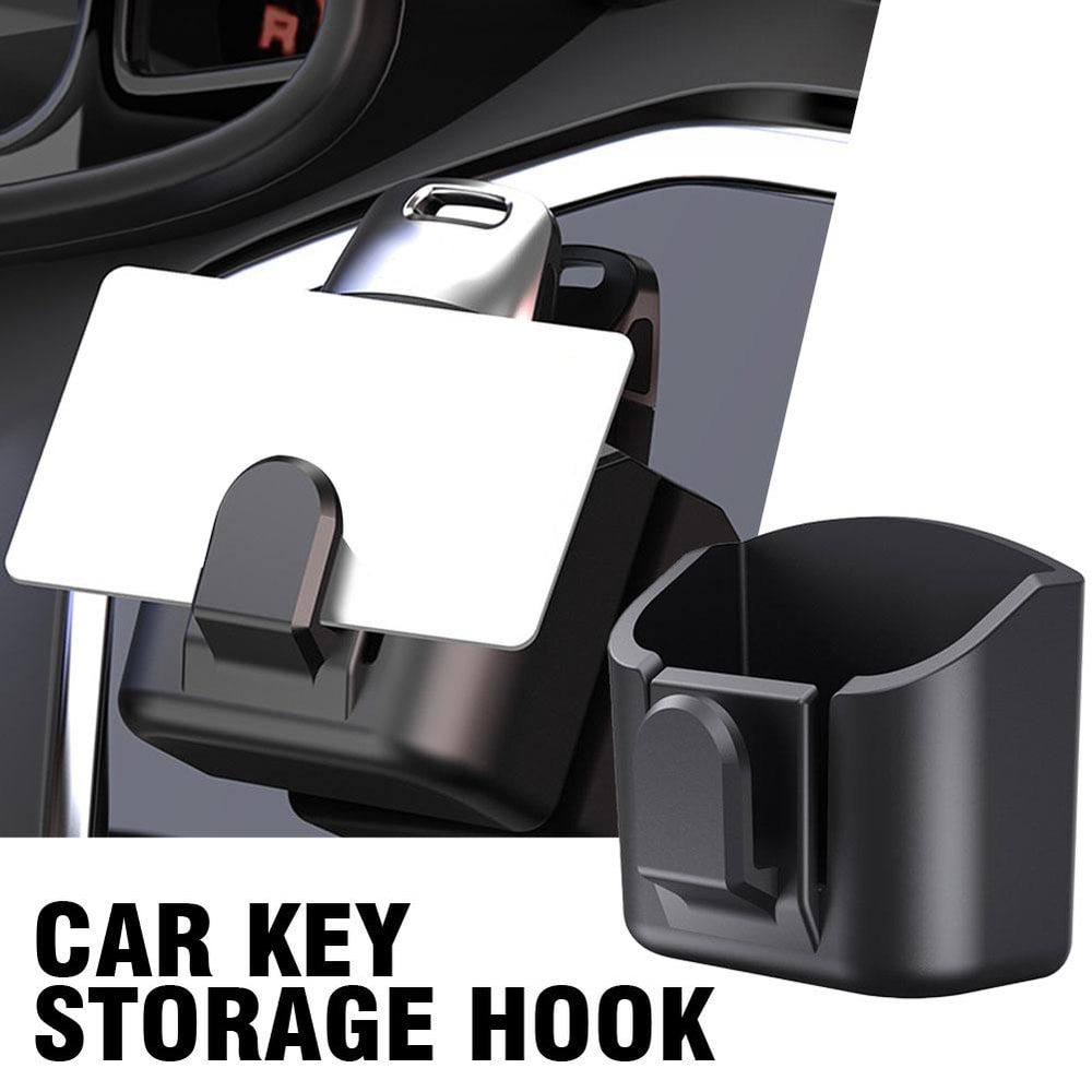 Multifunctional Car Key Storage Box With Nonslip Hook Dashboard Organizer For Keys Cards And Essen 2