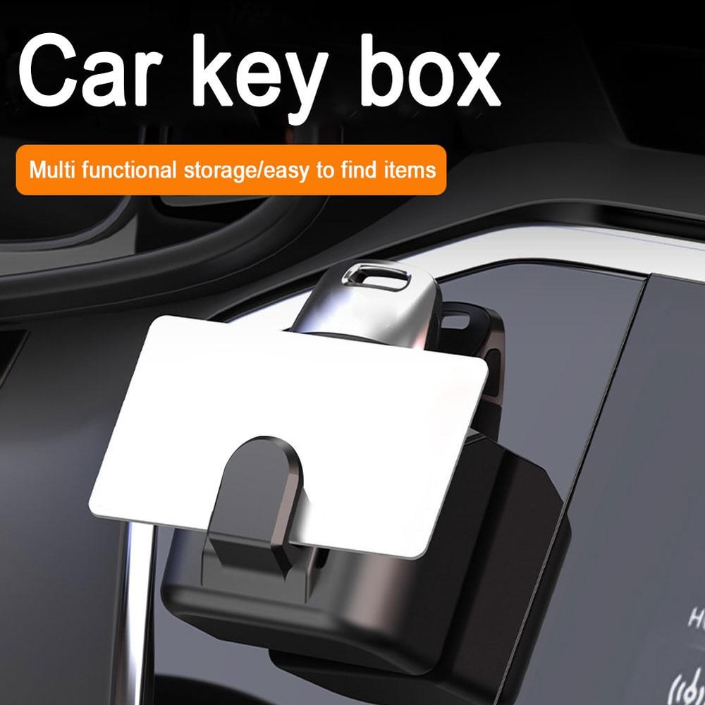 Multifunctional Car Key Storage Box With Nonslip Hook Dashboard Organizer For Keys Cards And Essen 4