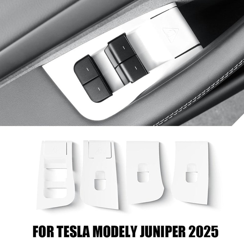 Window Lifter Silicone Cover Panel Custom Fit For ModelY NonSlip ScratchResistant Easy Install 5