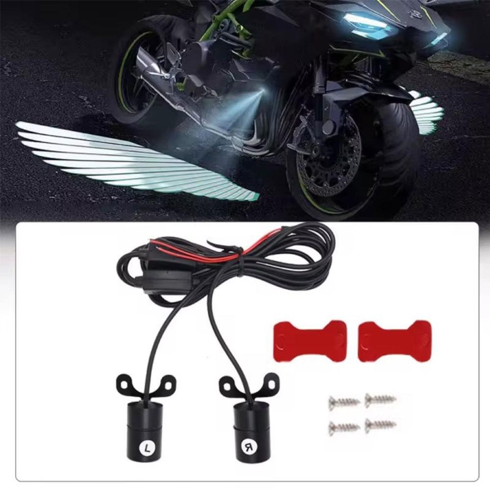 Motorcycle LED Underbody Light Projector Ghost Angel Wings Lights For Motorcycles ATV And More 1