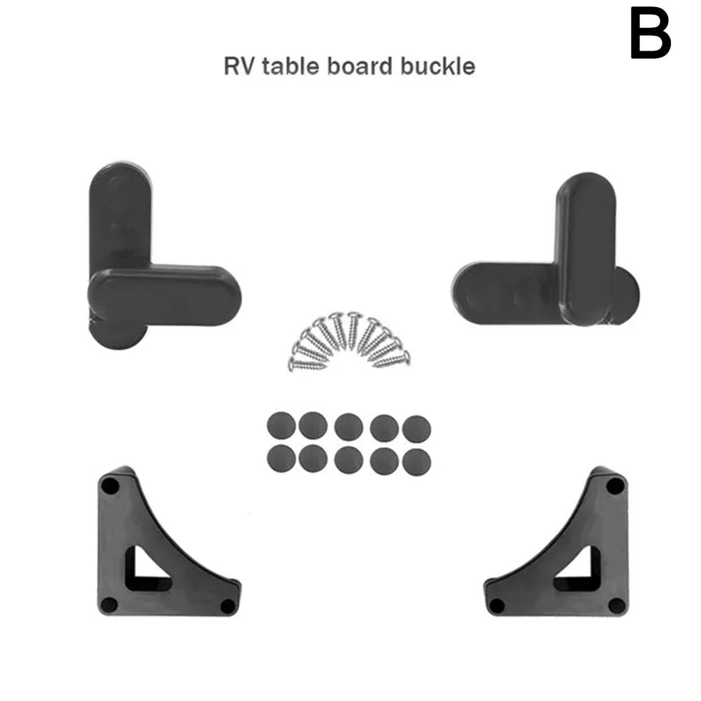 New RV Folding Table Board With Buckle Rotary Lock Outdoor Trailer Cabinet Organizer 2