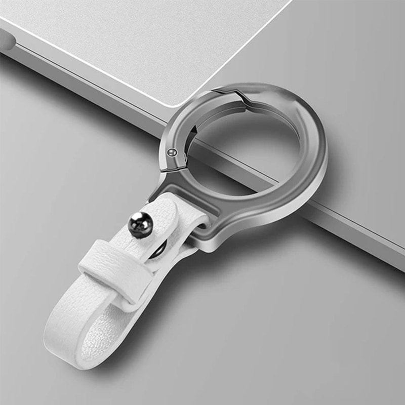 Stylish Leather Keychain Carabiner Pendant Durable Key Ring For Men And Women 6