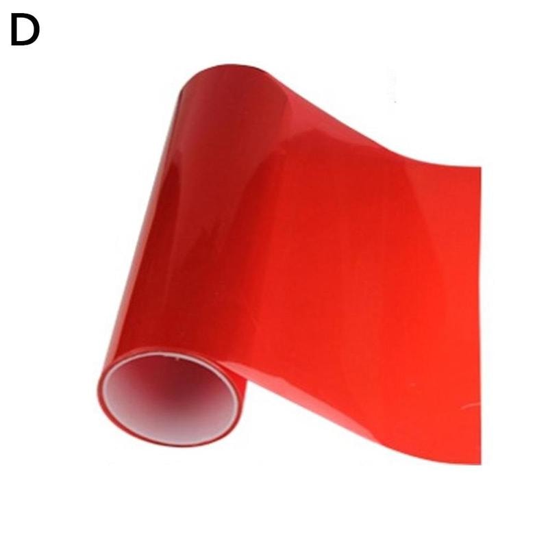 Red Car Headlight Taillight Tint Vinyl Film Sticker Sheet Matt Smoke Fog Light Rear Lamp Cover 4