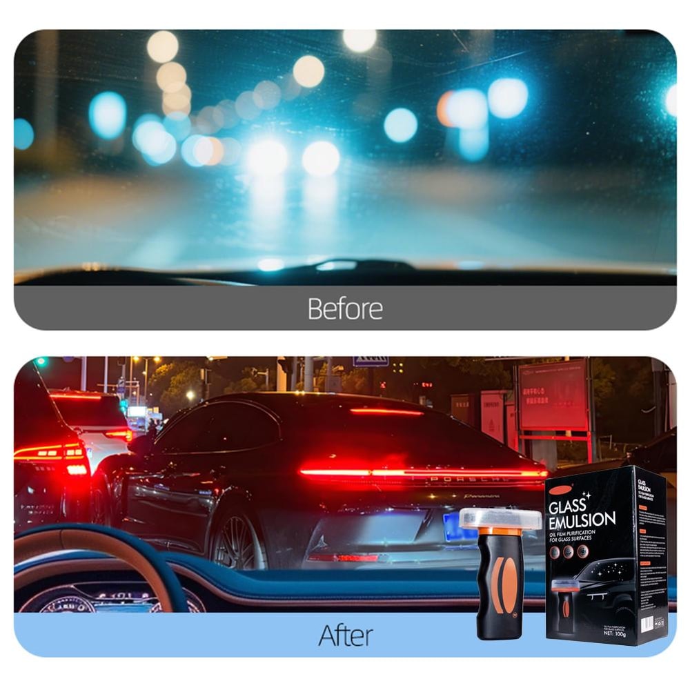 Handheld Glass Emulsion Oil Film Remover For Car Windshield Rearview Mirror Auto Glass Cleaner Fo 3