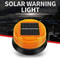 SolarPowered LED Magnetic Warning Light For Vehicles Amber Emergency Beacon With Automatic Sensor 0