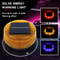 SolarPowered LED Magnetic Warning Light For Vehicles Amber Emergency Beacon With Automatic Sensor 2
