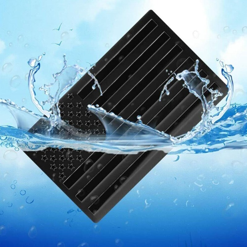 USA American Flag Car Emblem Durable Black Aluminum Alloy Sticker For Car SUV Motorcycle More 2