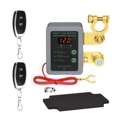 remote battery disconnect with led voltage display for auto - automatic power shut off