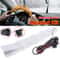 Car Steering Wheel Heater Kit Red LED Carbon Fiber Heating Pad With Wire Harness For Comfortable W 4